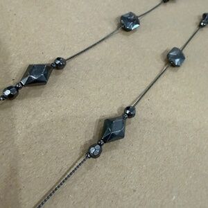 Hematite Necklace long